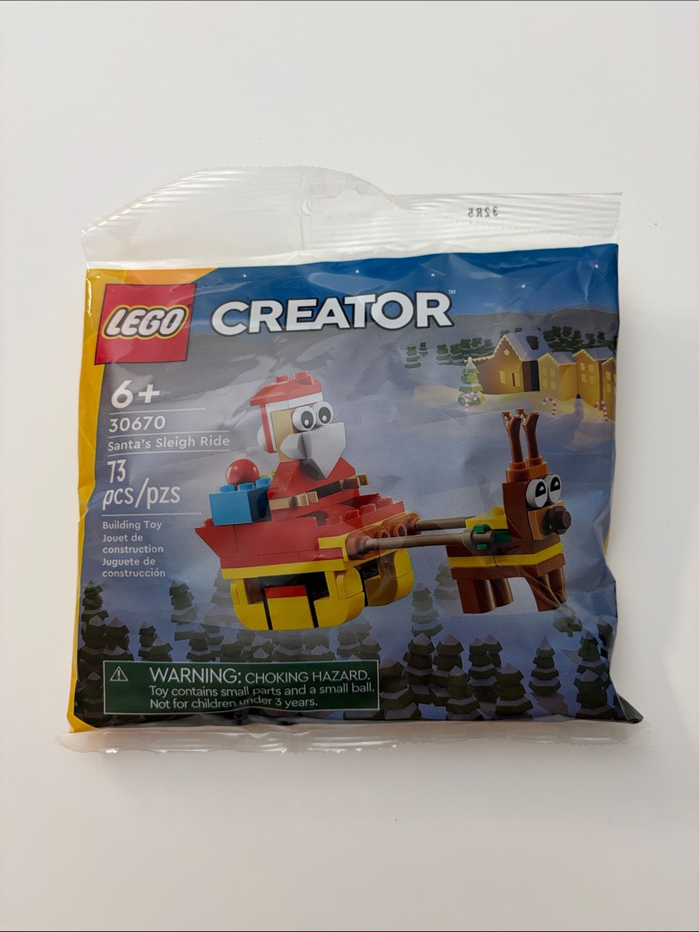 NEW Lego Creator Christmas Santa’s Sleigh Ride with Reindeer 30670 73 pcs